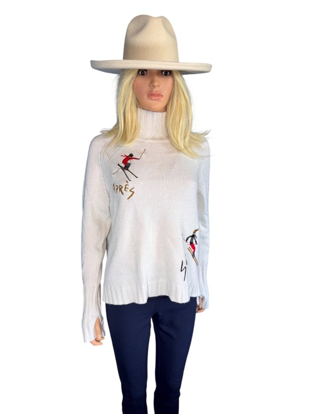 Gigi Pip Jillian Pencil Brim Western Hat 57cm S/M Off White MSRP$154 Worn once - Picture 4 of 17